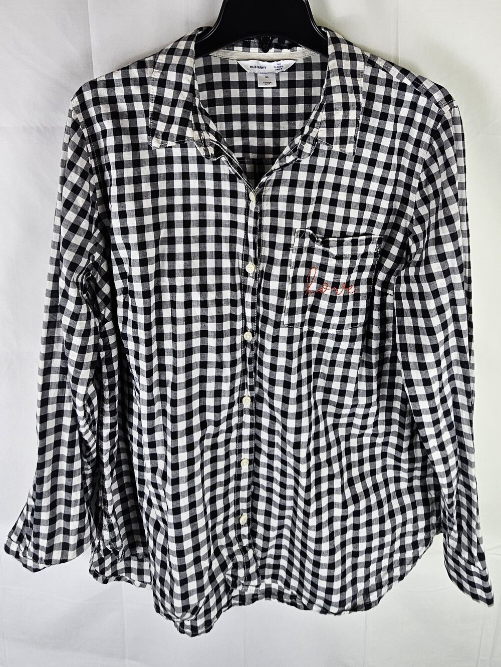 Old Navy Classic Plaid Button-Down Shirt Womens XL Casual Western Grunge Party